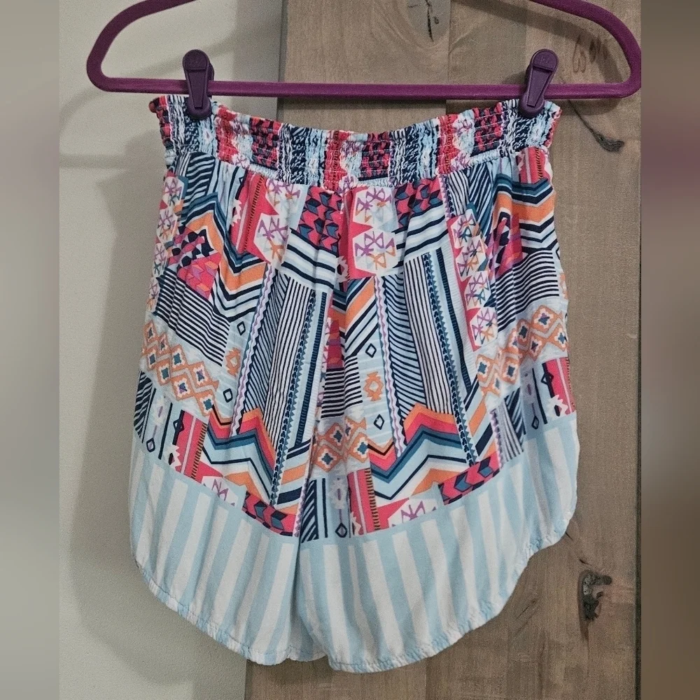 Vera Bradley Geometric Print Lounge Set Tank & Shorts Rayon Size M